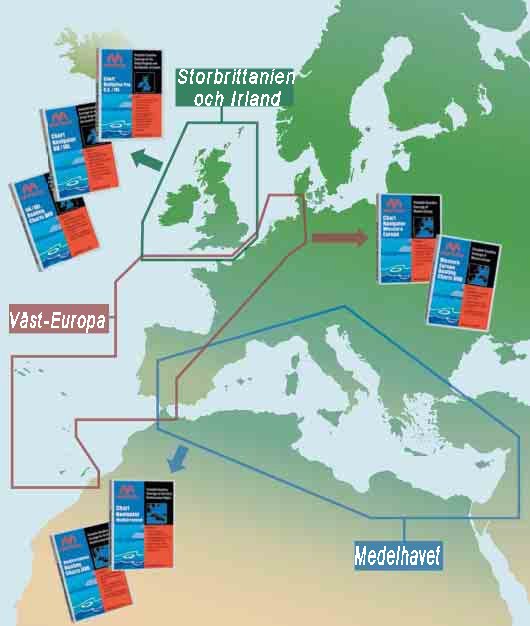 Sj�kort i BSB format Europa