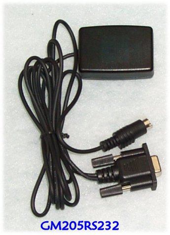 GPS GM205 RS232 anslutning (COM-port)